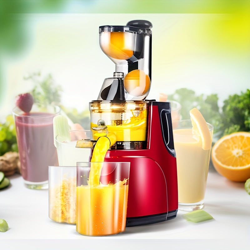 1pc US Plug Slow Masticating Juicer, Cold Press Juice Extractor Nama Juicer Orange Juicer Apples Orange Citrus Juicer Machine With Wide Chute Quiet Motor For Juicer Machines Vegetable And Fruit Masticating Juicer