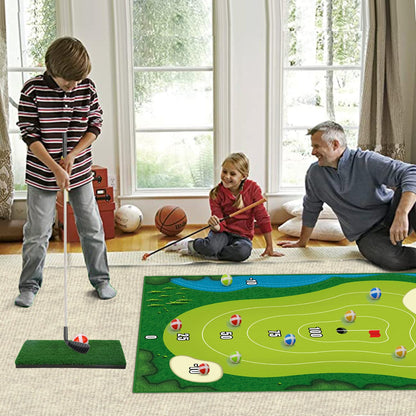 TOY Life Chipping Golf Practice Mats Golf Game Training Mat Indoor Outdoor Games for Adults Family Kids Outdoor Play Equipment Stick Chip Golf Set Backyard Game(Patented)